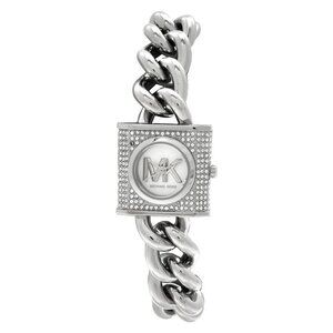 FX05578B NWT Authentic Michael Kors Mk Chain Lock White Dial Women's Watch